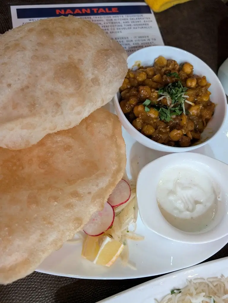 Garlic naan at Naan Tale Indian restaurant Calgary SE
