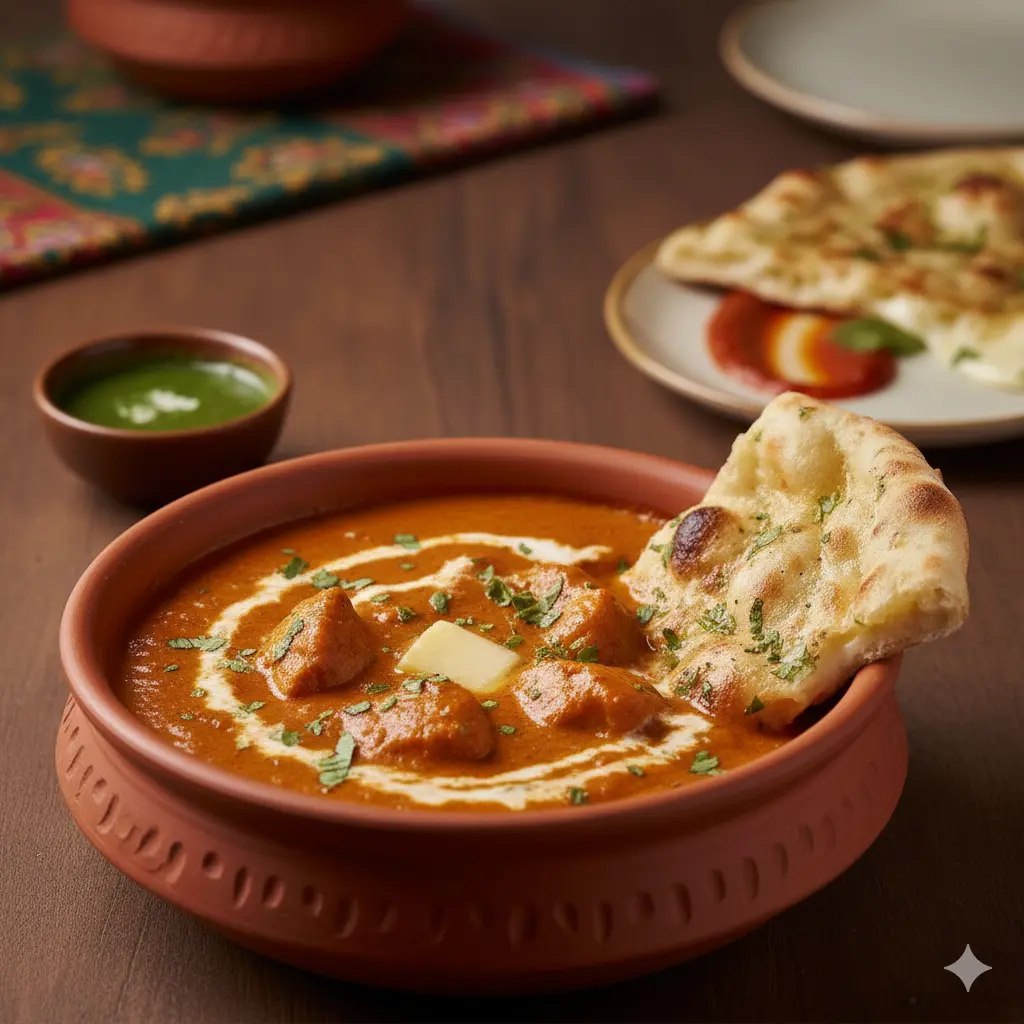 Delicious Butter Chicken at Naan Tale in Ramsay Calgary, AB
